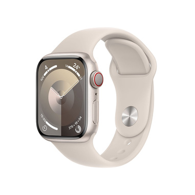 Apple Watch Series 9 GPS + Cellular Cassa 41mm in Alluminio Galassia con Cinturino Sport Galassia - S/M