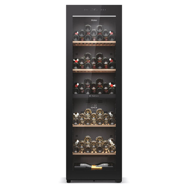 Haier Wine Bank 60 Serie 7 HWS236GDEH1 Cantinetta vino con compressore Libera installazione Nero 236 bottiglia/bottiglie