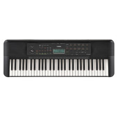 yamaha psr-e283 tastiera midi 61 chiavi nero, bianco