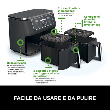 Accessori per friggitrice ad aria calda, 2 pezzi paraspruzzi per