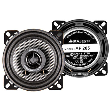 New Majestic AP-205 altoparlante auto Rotondo 2-vie 100 W 2 pz