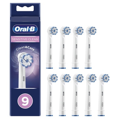 Oral-B Sensitive Clean Testine Di Ricambio, Confezione Da 9 Pezzi