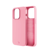 ioplee custodia in tpu siliconato con microfibra interna - rosa per iphone 15 pro