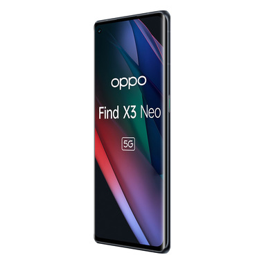 OPPO Find X3 Neo Smartphone 5G, Qualcomm865, Display 6.55''FHD+AMOLED, 4  Fotocamere 50MP, RAM 12GB ESPANDIBILE FINO A 19GB+ROM 256GB, 4500mAh, WiFi  6, Dual Sim, [Versione Italiana], Colore Starlight Black | Smartphone in