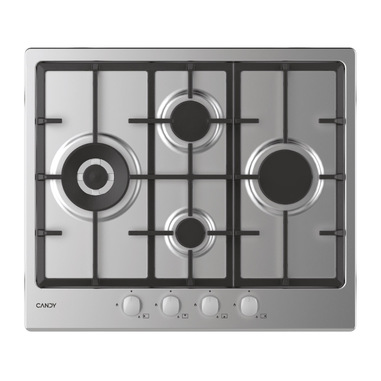Candy Idea CHG6D4WX Acciaio inox Da incasso 60 cm Gas 4 Fornello(i)