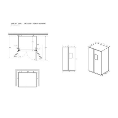 Frigorífico Americano Haier HSR5918DWMP