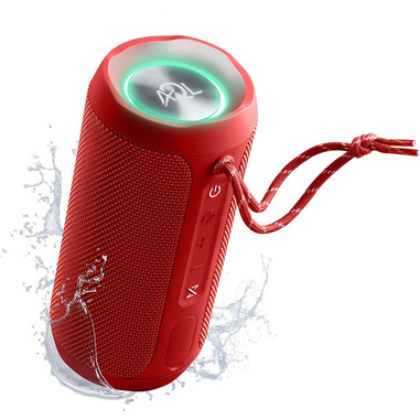 AQL Altoparlante Bluetooth Glow Rosso
