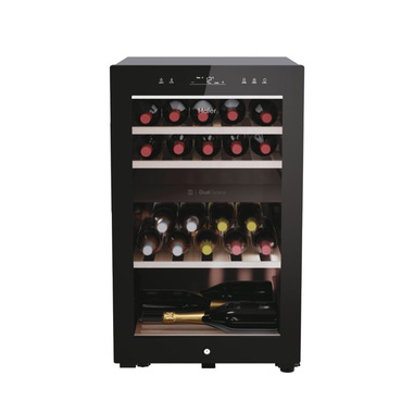 Haier Wine Bank 50 Serie 7 HWS42GDAU1 Cantinetta vino con compressore Libera installazione Nero 42 bottiglia/bottiglie