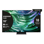 samsung tv oled 4k 55” qe55s90daexzt smart tv wi-fi graphite black 2024, processore nq4 ai gen2, self-illuminating pixels, laser slim design, dolby atmos