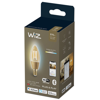 WiZ Lampadina Smart WiFi, Luce Bianca da Calda a Fredda