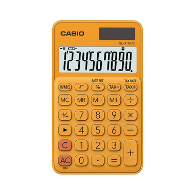 Casio SL-310UC-RG calcolatrice Tasca Calcolatrice di base Arancione
