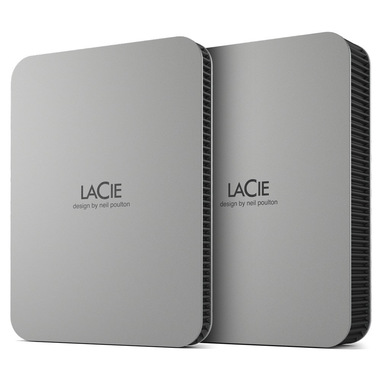 lacie mobile drive (2022) disco rigido esterno 1 tb 2.5" usb tipo-c 3.2 gen 1 (3.1 gen 1) argento