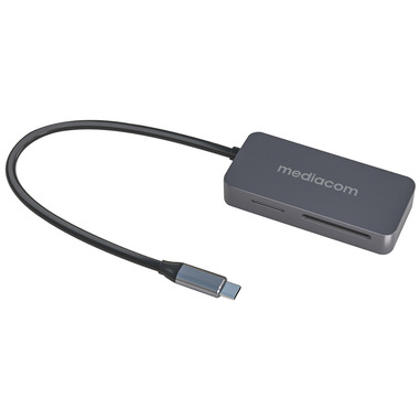 Mediacom MD-S405 lettore di schede USB 3.2 Gen 1 (3.1 Gen 1) Type-C Alluminio
