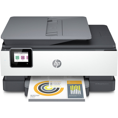 HP OfficeJet Pro Stampante multifunzione HP 8024e, Colore, Stampante per Casa, Stampa, copia, scansione, fax, HP+, idoneo per HP Instant Ink, alimentatore automatico di documenti, stampa fronte/retro