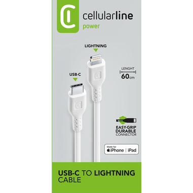 Cellularline Power Cable 60cm - USB-C to Lightning