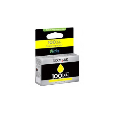 Lexmark 100XL Yellow High Yield Return Program Ink Cartridge cartuccia d'inchiostro Originale Giallo