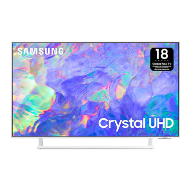 Samsung Series 8 TV UE50CU8580UXZT Crystal UHD 4K, Smart TV 50 Dynamic Crystal color, OTS Lite, White 2023