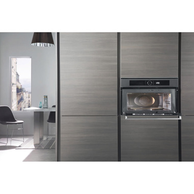 WHIRLPOOL AMW 4990/IX - AMW4990IX Forno Microonde Compatto da incasso 60 cm  Finitura Inox - Altezza 35,3 cm - Apertura Laterale sinistra