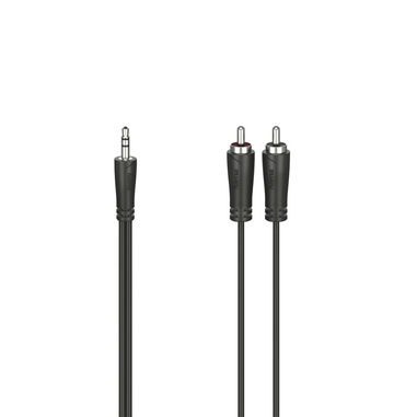 Hama Cavo 2 RCA M/Jack 3.5 mm M, 3 metri, nero