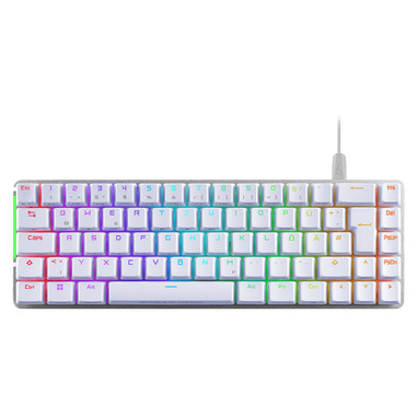 asus rog falchion ace tastiera gaming usb qwerty italiano bianco