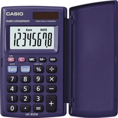 Casio HS-8VER calcolatrice Tasca Calcolatrice di base Blu