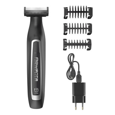 Rowenta TN6000 Forever Sharp per Radere, Regolare e Rifinire, Lame in Acciaio Inox Autoaffilanti e 3 Pettini Regolabarba, Batteria al Litio, Autonomia 120 min
