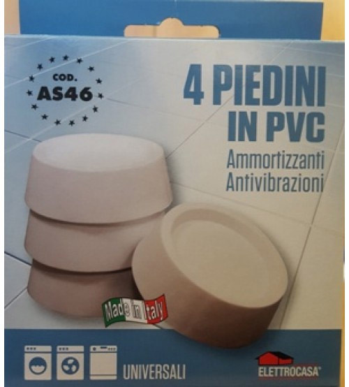 Image of Elettrocasa AS 46 Piedini per Lavatrici / Asciugatrici (Bianco)