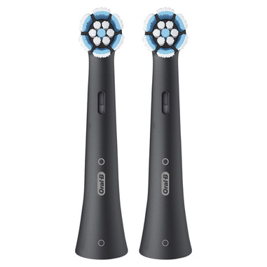 Oral-B Testine di Ricambio iO Series Gentle Care Nere, Testine Rotonde Originali, per Gengive Sensibili, 2 Testine