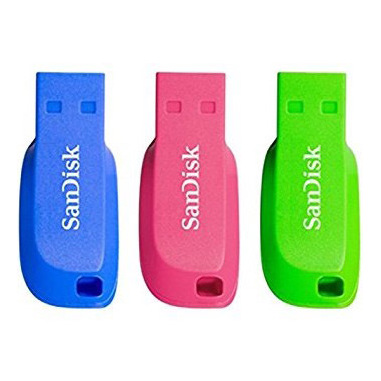 SanDisk Cruzer Blade 16GB unità flash USB USB tipo A 2.0 Blu, Verde, Rosa