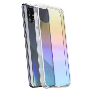 Cellularline Prisma - Galaxy A51 Custodia semi-trasparente con effetto iridescente Trasparente