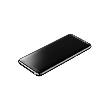 Cellularline Second Glass Curved Capsule - Galaxy S9 Vetro temperato curvo, resistente e ultra sottile Nero.Trasparente