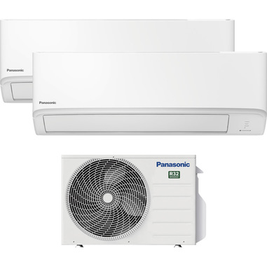 Panasonic Dualsplit 9000+12000BTu CS-TZ25ZKEW + CS-TZ35ZKEW + CU-2TZ41TBE condizionatore fisso