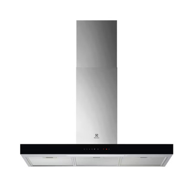 Electrolux LFT829X Cappa aspirante a parete Nero, Acciaio inox A 730 m³/h