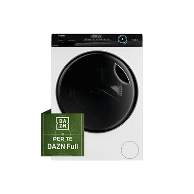 haier i-pro series 5 i-pro serie 5, lavatrice slim 10 kg, 40% più efficente della classe a, 1400 giri, bianco, inverter, refresh, wi-fi, hw100bp14959euit
