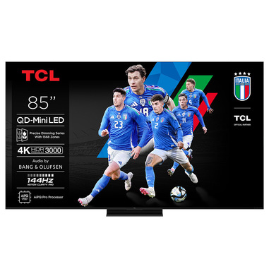 TCL Serie Smart TV QD-MiniLED 4K 85" 85C7K, audio B&O, Dolby Vision IQ & Atmos, Google TV