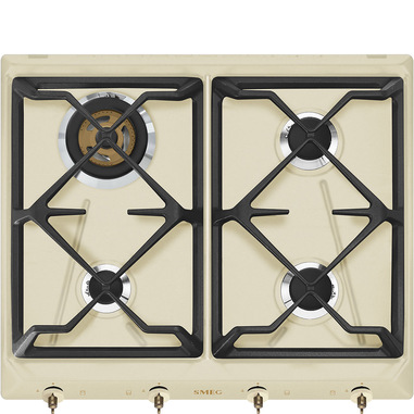 Smeg Coloniale Piano di cottura SRV864POGH Panna