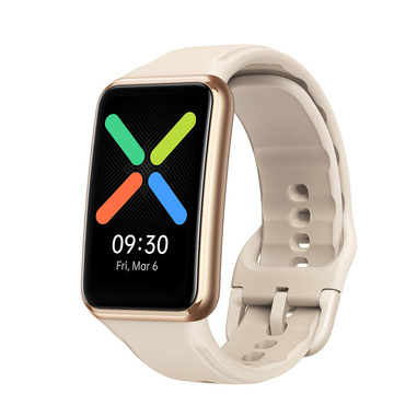 OPPO Watch Free, Display AMOLED da 1.64’’, Bluetooth 5.0, Android e iOS, Ricarica Rapida, 14 Giorni di Autonomia, [Versione italiana], Colore Gold