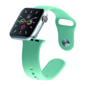 cellularline urban band - apple watch 42/44 mm cinturino in silicone per apple watch verde