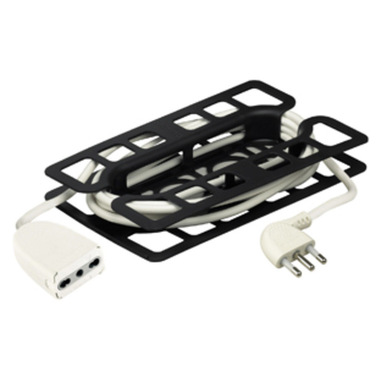 bticino 2528B prolunghe e multiple 5 m 1 presa(e) AC Nero, Bianco