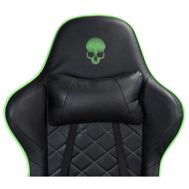 Sedia Professionale da Gaming Flash Chair, nero e verde