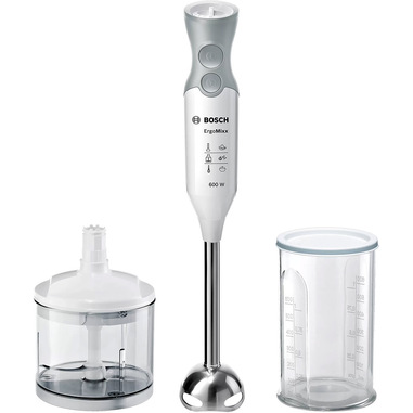 Bosch ErgoMixx MSM66120 frullatore Frullatore ad immersione Grigio, Bianco 600 W