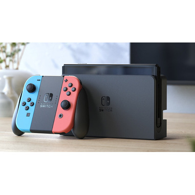 Nintendo Switch (modello Oled) Rosso neon/Blu neon, schermo 7