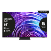 samsung tv oled 4k 65" qe65s95datxzt smart tv wi-fi graphite black 2024, processore nq4 ai gen2, oled glare free, infinity one design, dolby atmos