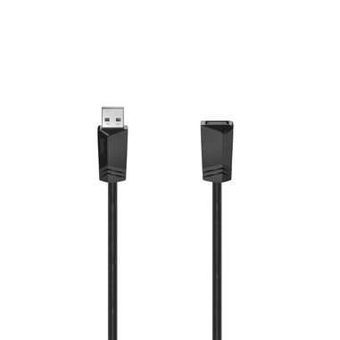 Hama Cavo prolunga USB A M / USB A F , USB 2.0, 3 metri, nero