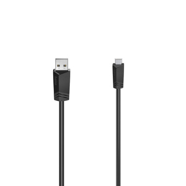 Hama Cavo USB A M / USB Mini B M , USB 2.0, 1,5 metri, nero
