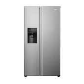 haier sbs 90 serie 5 hsr5918dimp frigorifero side-by-side libera installazione 511 l d platino, acciaio inossidabile