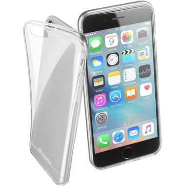 Cellularline Fine - iPhone 6S/6 Cover in gomma morbida ultra sottile e trasparente Trasparente