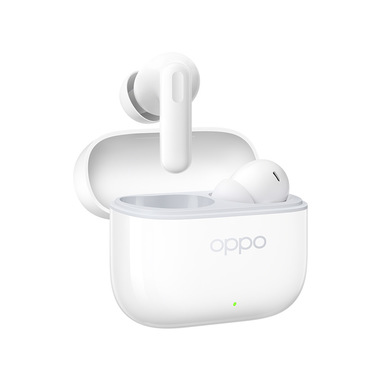 OPPO Enco Buds3 Pro Auricolari True Wireless, 54h di Autonomia, Driver Dinamico da 12.4mm, Bluetooth 5.4, Controlli Touch, Cancellazione del rumore passiva, Android e iOS, IP55, [Versione Italiana], Glaze White