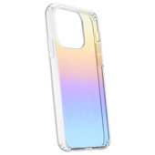 cellularline prisma - iphone 13 pro max custodia semi-trasparente con effetto iridescente trasparente