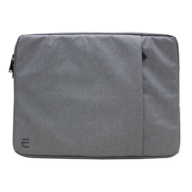 Electroline Sleeve per notebook da 15,6" - Ultraslim, con imbottitura interna e fodera in ciniglia, colore grigio
